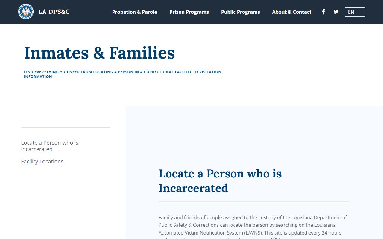 Vermilion Parish arrest records Louisiana DOC offender information