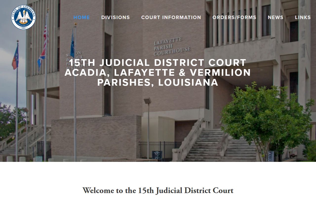 Vermilion Parish District Court 15th Judicial District Court records