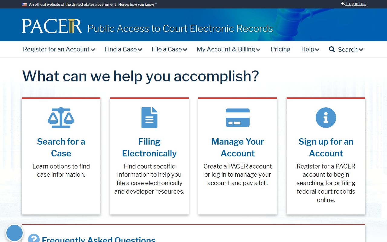Vermilion Parish federal court records PACER access