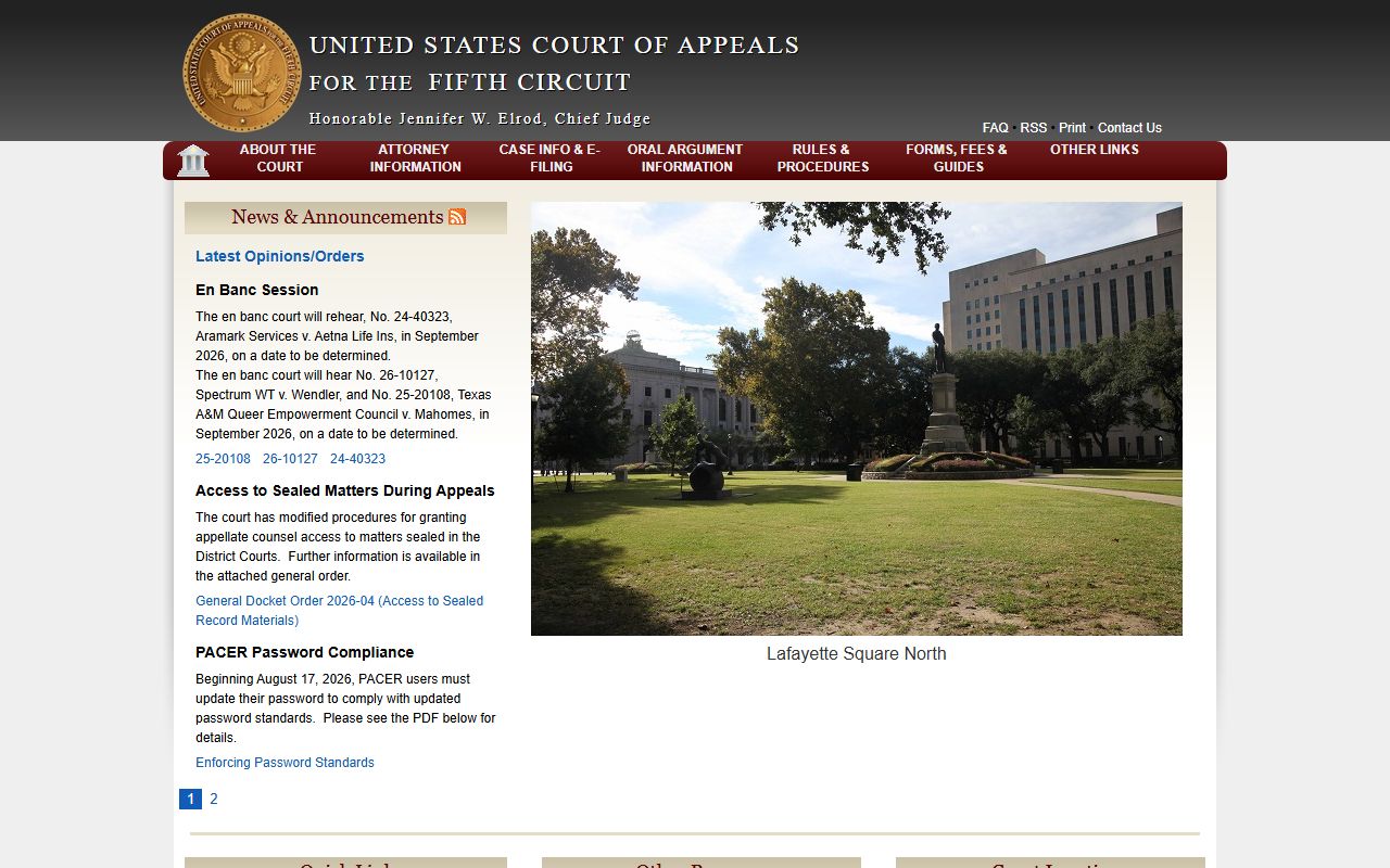 Vermilion Parish federal appellate court records Fifth Circuit